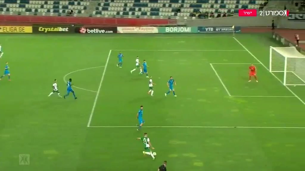 UEFA ECL Dinamo Tbilisi Vs Maccabi Haifa Dean David Goal in 65 min, Score 0:2