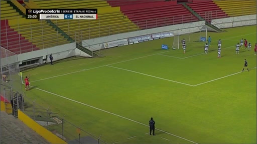 EC D2 Sociedad Deportivo Quito Vs CD El Nacional Palacios Goal in 19 min, Score 0:1