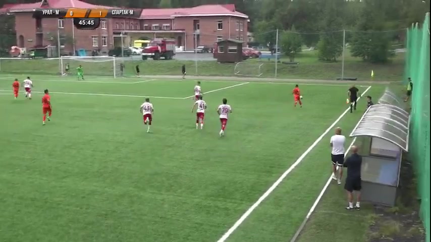 RUS YthC FK Ural Youth Vs Spartak Moscow Youth Kulikov Goal in 47 min, Score 1:1