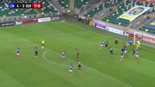 UEFA ECL Linfield FC Vs Borac Banja Luka Jimmy Callacher Goal in 91 min, Score 4:0