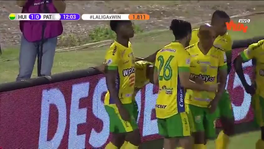 COL D1 Atletico Huila Vs Patriotas FC 11 phút Jean Becerra CuelloVào, ghi bàn 1:0