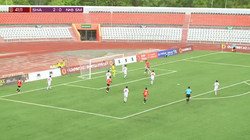 KAZ C FC Shakhtyor Karagandy Vs Sdyushor 8 Oralkhan Omirtayev Goal in 41 min, Score 3:0