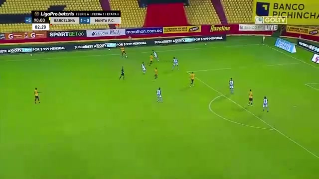 596 Barcelona SC(ECU) Vs Manta FC 91 skor gol Sergio Daniel Lopez, skor 2:0