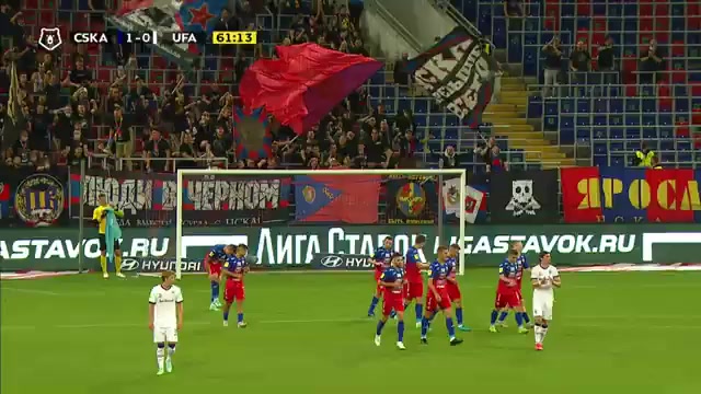 10 CSKA Moscow Vs FC Ufa 61 skor gol Anton Zabolotnyi, skor 1:0