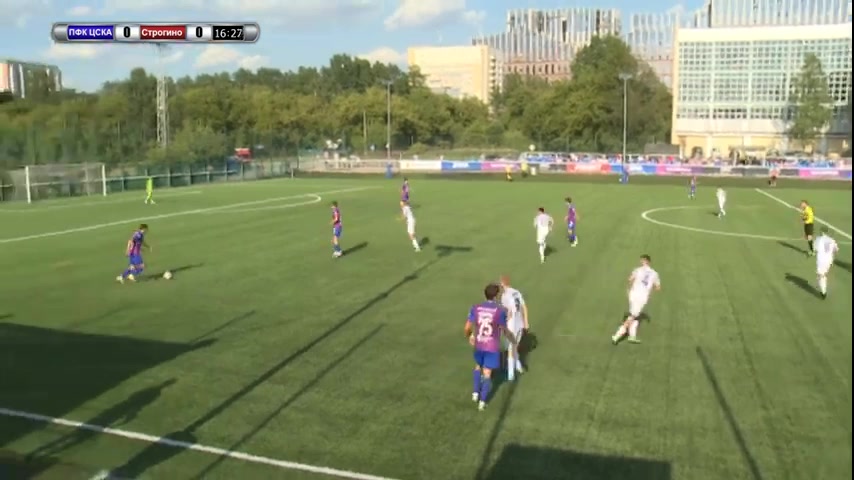 RUS YthC CSKA Moscow  (R) Vs Strogino Youth Bagrintsev Goal in 16 min, Score 1:0