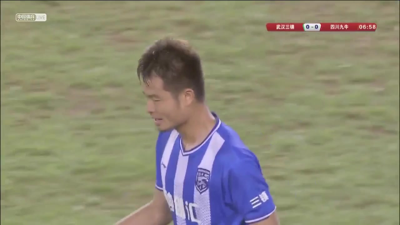 CHA D1 Wuhan Three Towns Vs Sichuan Jiuniu 7 ทำประตู Zhang WenTao ประตู, ทำคะแนน 1:0