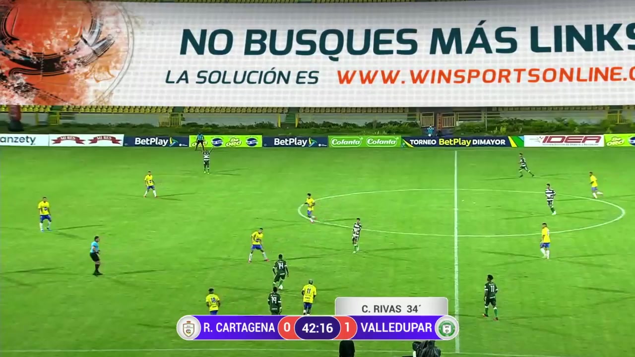 COL D2 Real Cartagena Vs Valledupar FC 43 phút Vào, ghi bàn 1:1