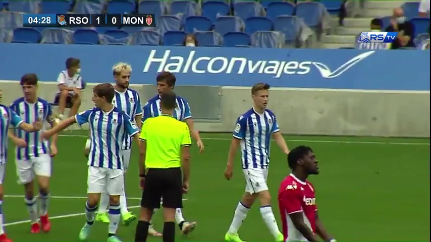 INT CF Real Sociedad Vs Monaco 4 ทำประตู Adnan Januzaj ประตู, ทำคะแนน 1:0