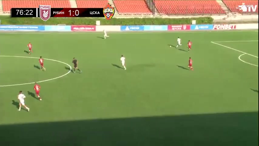 RUS YthC Rubin Kazan (R) Vs CSKA Moscow  (R) Khamkhoev Goal in 79 min, Score 1:1