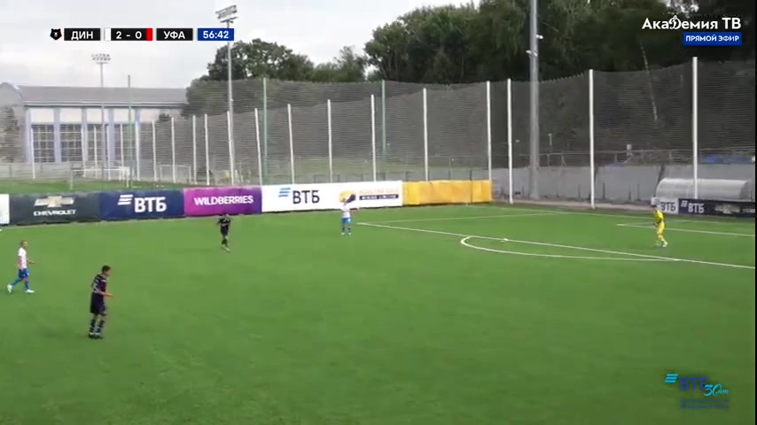 RUS YthC Dinamo Moscow Youth Vs Ufa Youth Obryvkov Goal in 57 min, Score 3:0