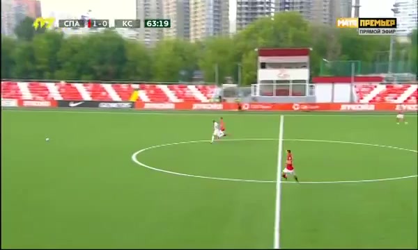 RUS YthC Spartak Moscow Youth Vs Krylya Sovetov Samara Youth Oliynyk Goal in 64 min, Score 2:0