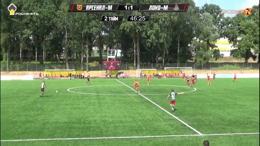 RUS YthC Arsenal Tula Youth Vs Lokomotiv Moscow Youth  Goal in 92 min, Score 1:2