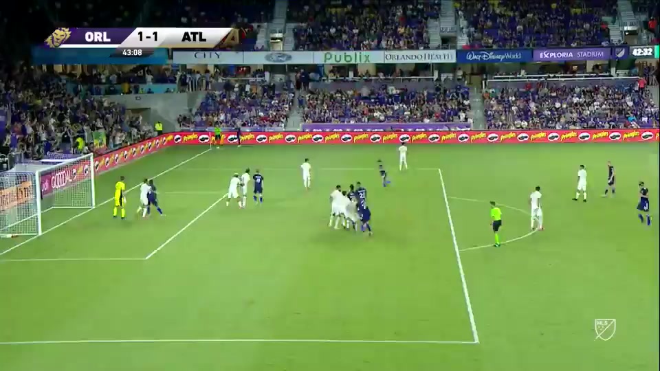 MLS Orlando City Vs Atlanta United 43 ทำประตู Kyle Smith ประตู, ทำคะแนน 1:1