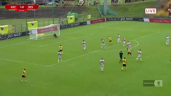 POL D1 GKS Katowice Vs Resovia Rzeszow Szymczak Goal in 52 min, Score 2:0