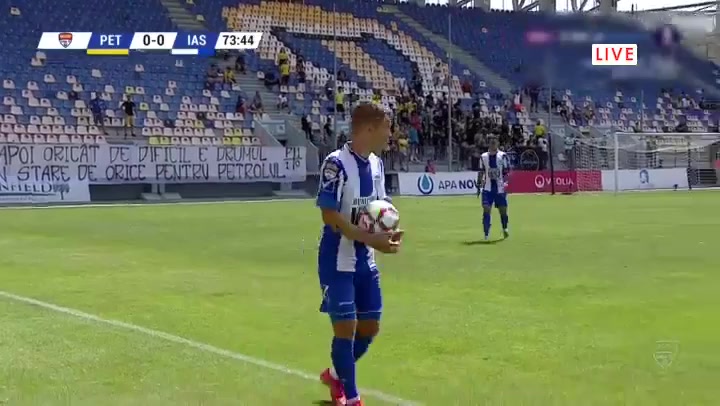 ROM D2 Petrolul Ploiesti Vs CSM Politehnica Iasi Tudor Goal in 74 min, Score 1:0