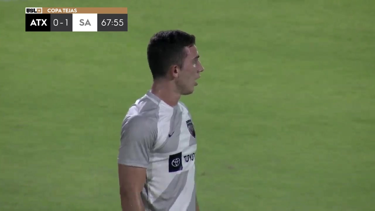 USL CH Austin Bold Vs San Antonio Nathan Uiliam Fogaca Goal in 68 min, Score 0:2