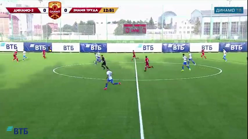 RUS D2 Dinamo Moscow B Vs Znamya Truda Malygin Goal in 13 min, Score 1:0