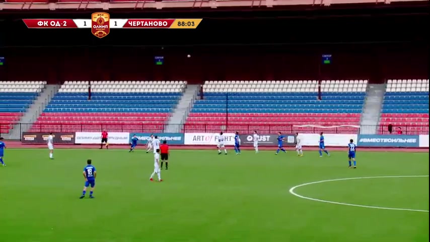 RUS D2 Olimp-Dolgiye Prudy-2 Vs Chertanovo Moscow Gorbanets Goal in 88 min, Score 2:1