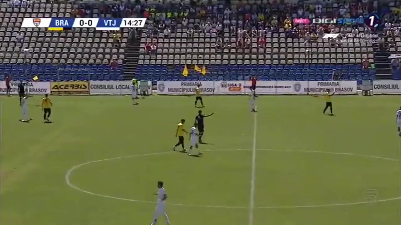 ROM D2 ASC Corona Brasov Vs ACS Viitorul Pandurii Targu Jiu Mitrica Goal in 15 min, Score 0:1