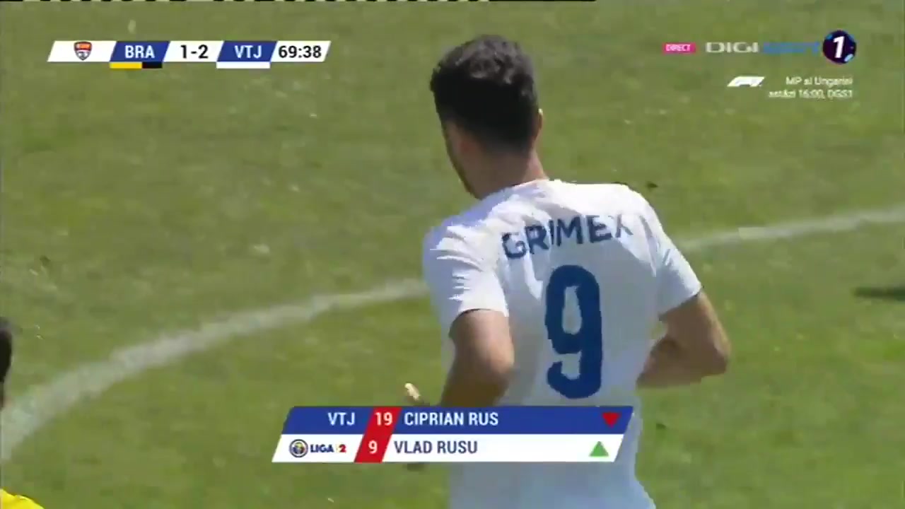 ROM D2 ASC Corona Brasov Vs ACS Viitorul Pandurii Targu Jiu Popa Goal in 70 min, Score 2:2