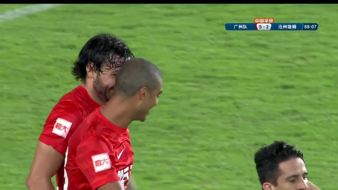 CHA CSL Guangzhou FC Vs Cangzhou Mighty Lions 88 ทำประตู Ricardo Goulart Pereira ประตู, ทำคะแนน 5:2