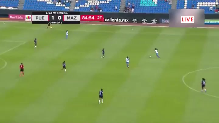 墨西女超 普埃布拉女足 Vs 马萨特兰女足 87分进球,比分2:0