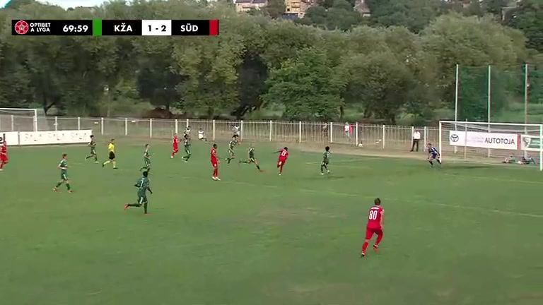LIT D1 Kauno Zalgiris Vs Suduva Nyuiadzi Goal in 70 min, Score 1:3