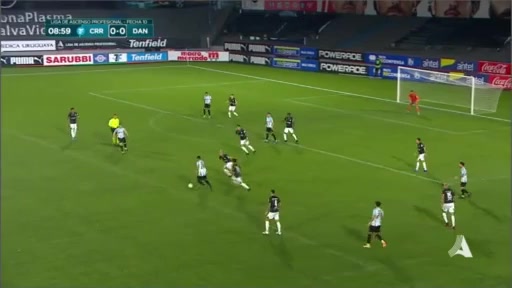 URU D2 Cerro Montevideo Vs Danubio FC Coelho Goal in 8 min, Score 1:0