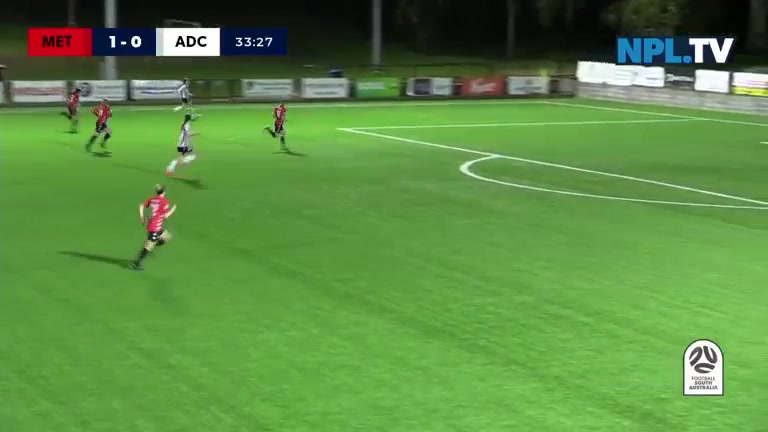 NPLSA（W） Metropolis United (w) Vs Adelaide City (w) 33 phút Vào, ghi bàn 1:1