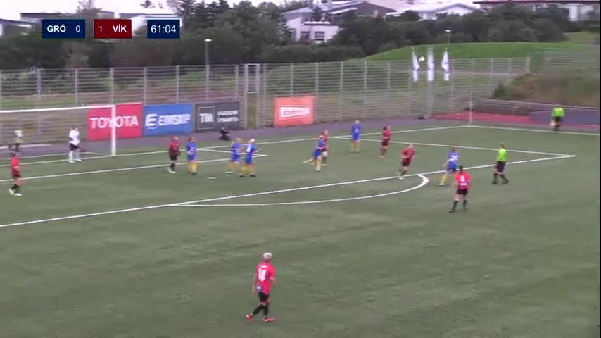 ICE LD1 Grotta (w) Vs Vikingur Reykjavik (w)  Goal in 62 min, Score 0:2