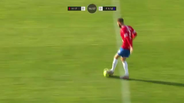 DEN D1 Hvidovre IF Vs Fremad Amager Thomsen Goal in 17 min, Score 1:0