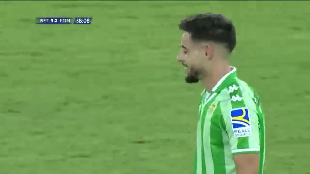 INT CF Real Betis Vs AS Roma 57 phút Vào, ghi bàn 3:2
