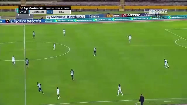 厄瓜甲秋 基多天主大學 Vs 利加大學 28分進球,比分1:1