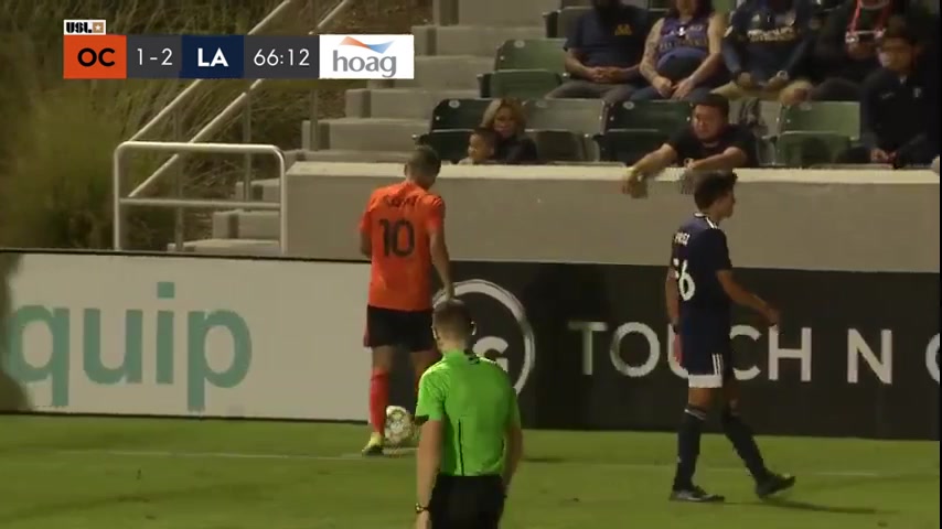 USL CH Orange County Blues FC Vs Los Angeles Galaxy II 68 phút Ronaldo DamusVào, ghi bàn 2:2