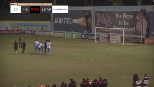 USL CH Las Vegas Lights Vs Phoenix Rising FC 29 phút Santi MoarVào, ghi bàn 1:1