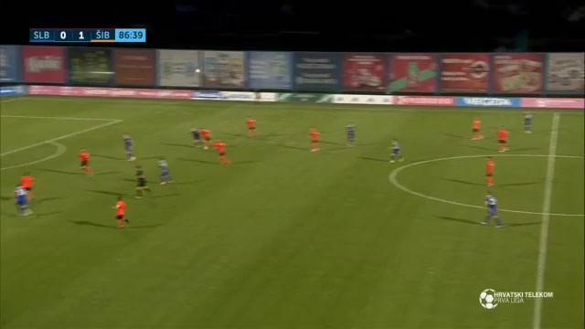 CRO D1 Slaven Koprivnica Vs HNK Sibenik Mateo Monjac Goal in 88 min, Score 1:1