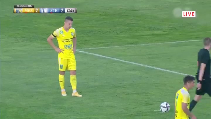 HUN D1 Mezokovesd Zsory Vs ZalaegerzsegTE Dino Besirevic Goal in 83 min, Score 3:2