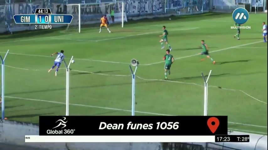 Torneo A Gimnasia yTiro Vs Union Sunchales  Goal in 91 min, Score 2:0