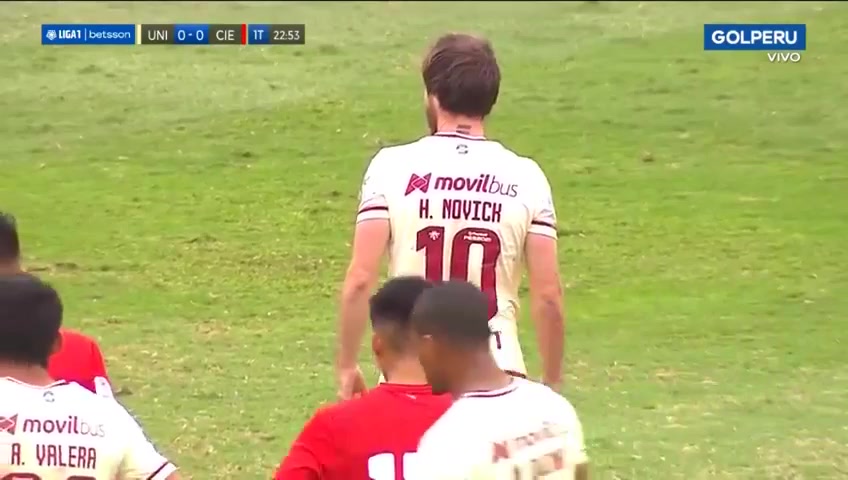 PER D1 Universitario De Deportes Vs Cienciano 23 phút Hernan Novick RattichVào, ghi bàn 1:0