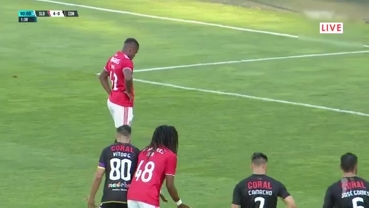 POR D2 SL Benfica B Vs Nacional da Madeira  Goal in 92 min, Score 5:0