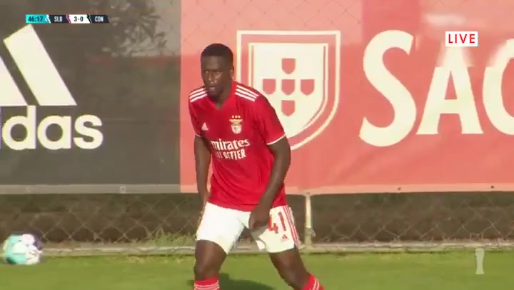 POR D2 SL Benfica B Vs Nacional da Madeira Umaro Embalo Goal in 46 min, Score 4:0