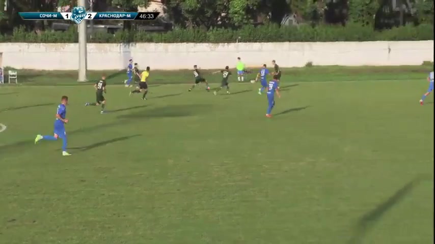 RUS YthC PFC Sochi Youth Vs FK Krasnodar Youth Prozorov Goal in 48 min, Score 2:2