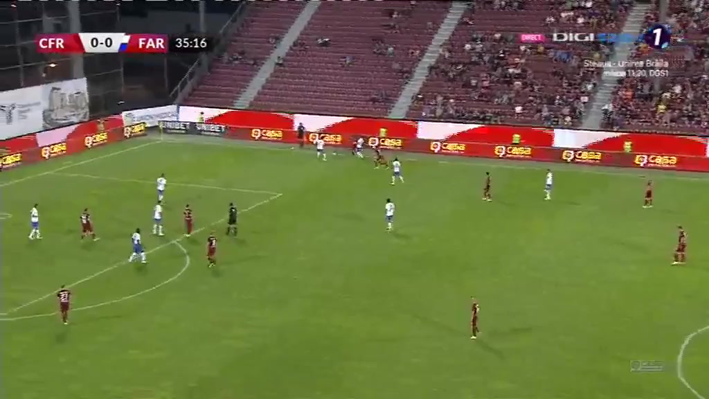 ROM D1 CFR Cluj Vs FC Viitorul Constanta Gabriel Debeljuh Goal in 35 min, Score 1:0