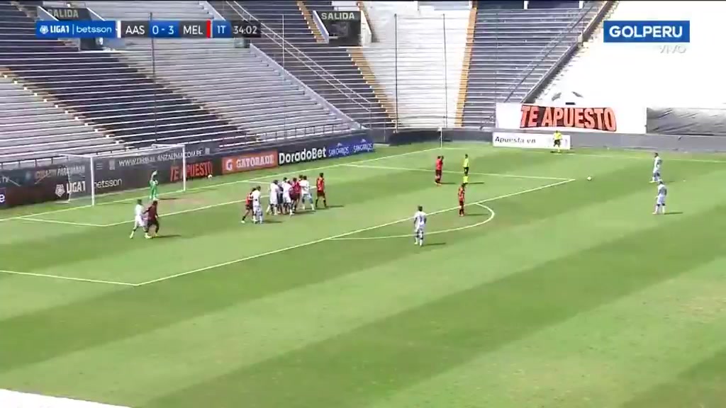 PER D1 Alianza Atletico Sullana Vs FBC Melgar 34 phút Flavio FernandezVào, ghi bàn 1:3