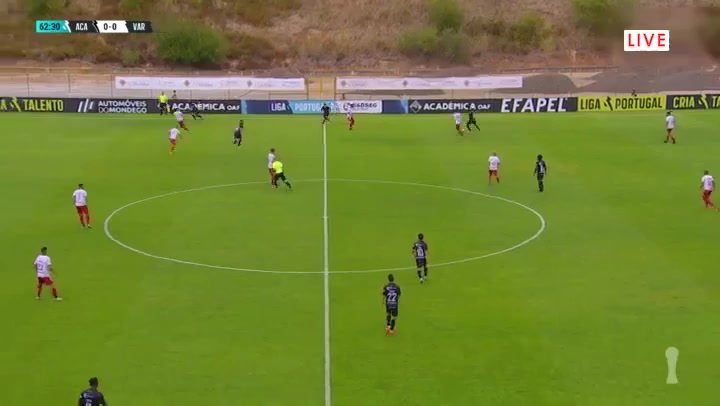 POR D2 Academica Coimbra Vs Varzim Joao Carlos Goal in 63 min, Score 1:0