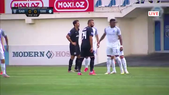 613 Sabah FK Baku Vs Sabail 30 skor gol , skor 0:1