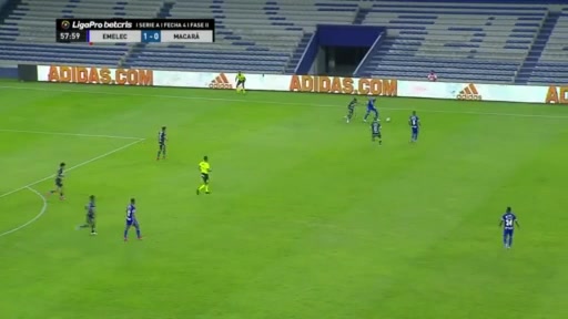 ECU D1 Club Sport Emelec Vs Macara Jose Franciso Cevallos Goal in 59 min, Score 2:0