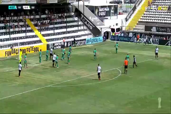 POR D2 SC Farense Vs Rio Ave Isidoro F. Goal in 50 min, Score 1:0