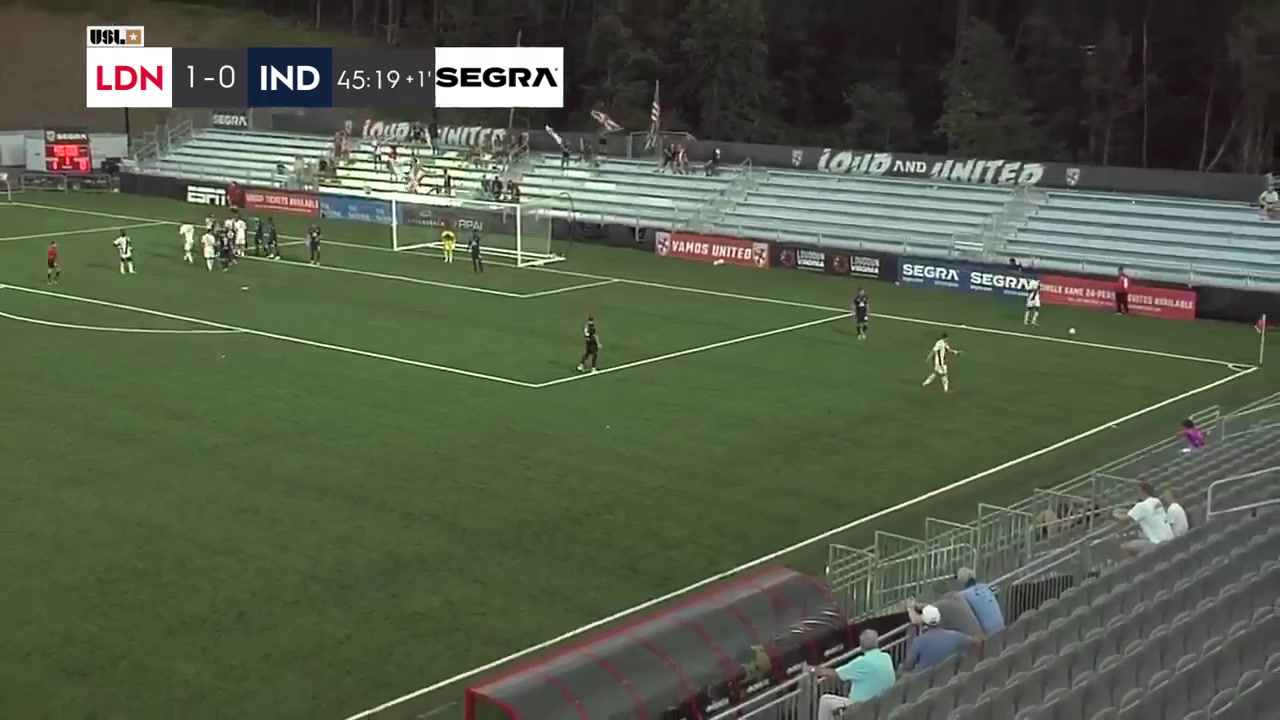 USL CH Loudoun United Vs Indy Eleven 45+ phút Sammy SergiVào, ghi bàn 2:0