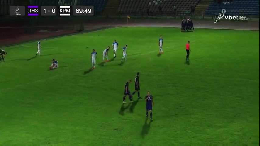 UKRC LNZ Lebedyn Vs Kremin Kremenchuk Galenko Goal in 72 min, Score 1:0